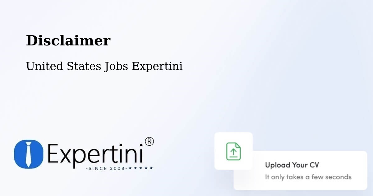 Disclaimer – Prairie View - United States Jobs Expertini